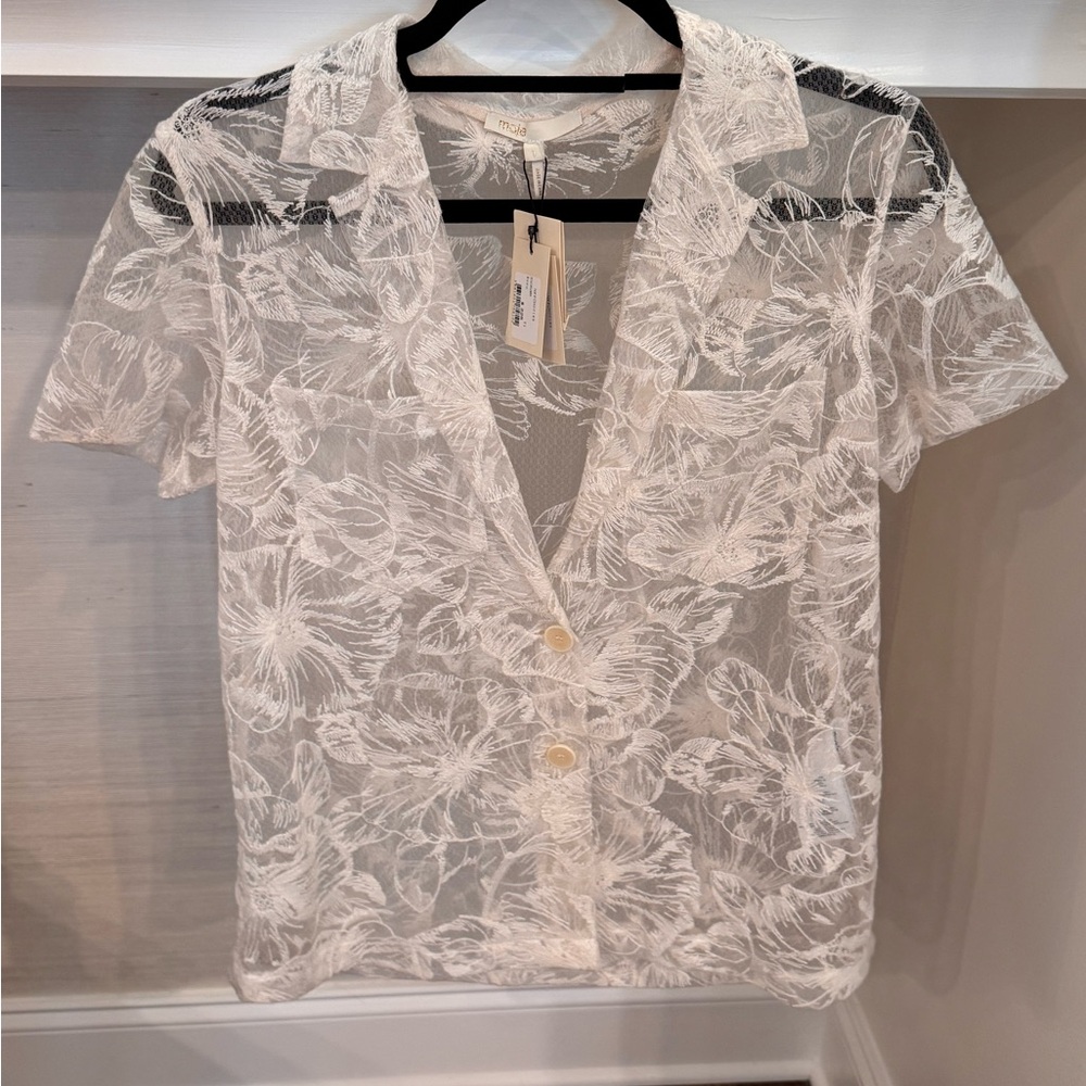 Maje Sheer Blouse